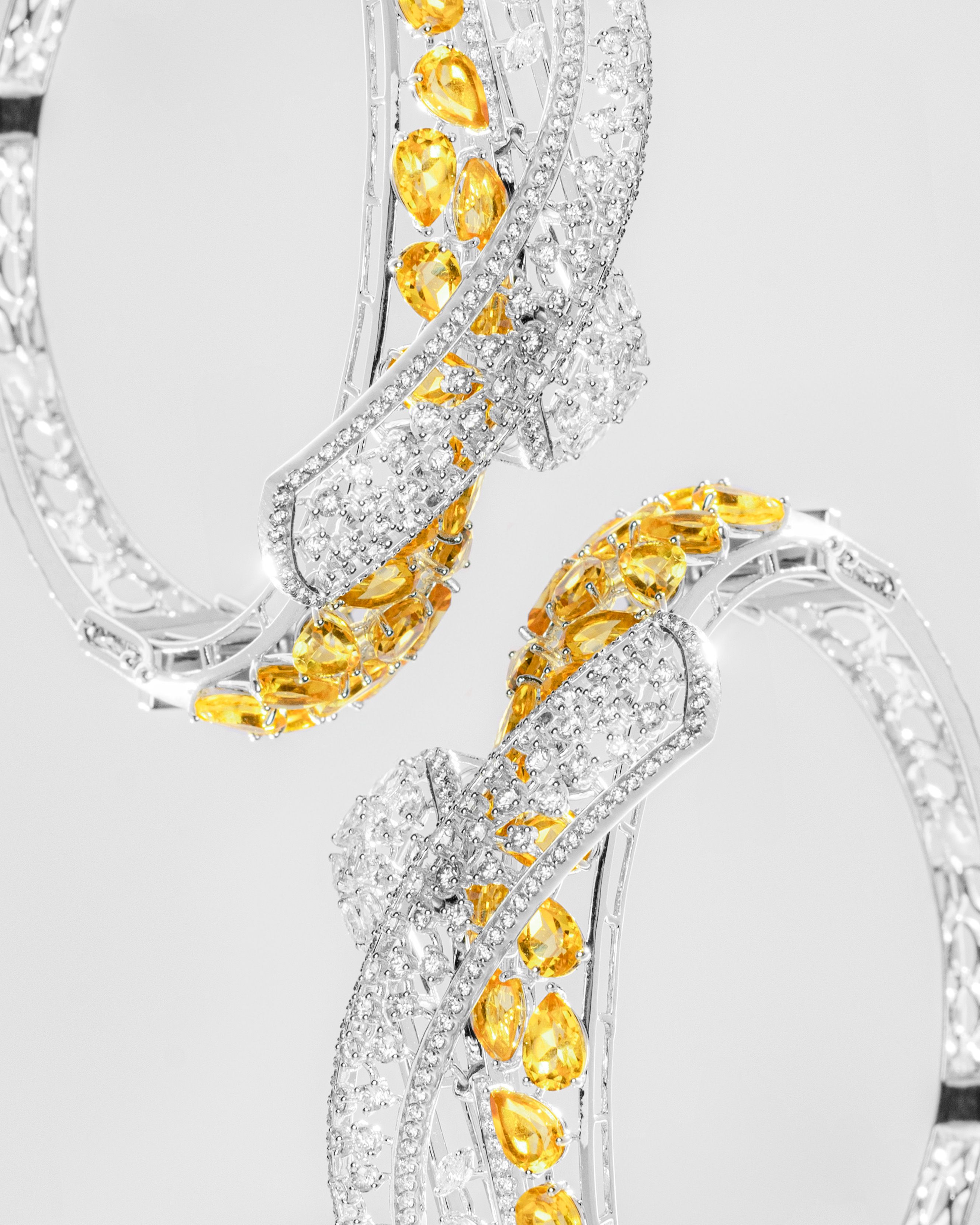 Citrine Halo Bracelet