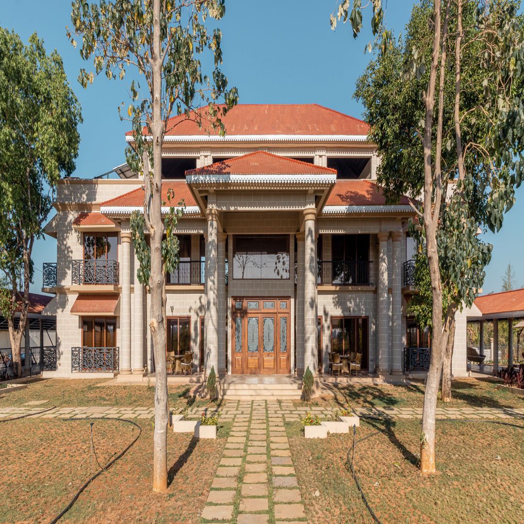 Architectural Digest and A sprawling bungalow, functioning as a retirement home, at Pench outside Nagpur has been designed by Oris Architects to be Vastu-compliant to the last detail. image
